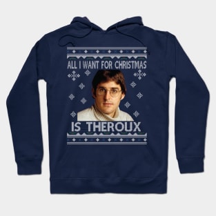 All I Want For Christmas Is Louis Theroux Knit Pattern Hoodie